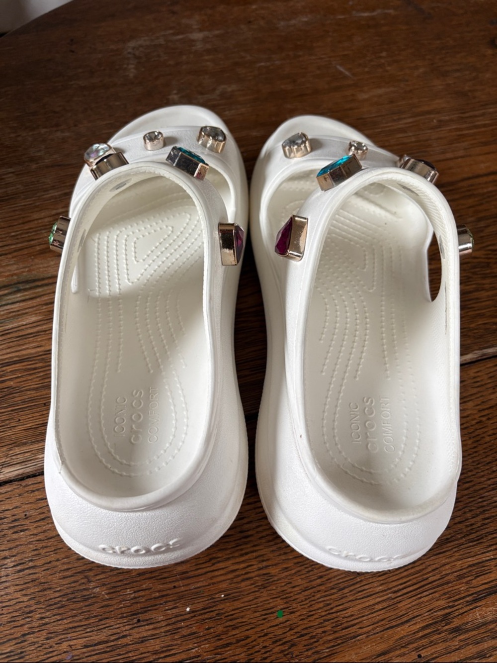 Crocs Mega Crocs Women’s Size 10 with charms - Picture 4 of 11